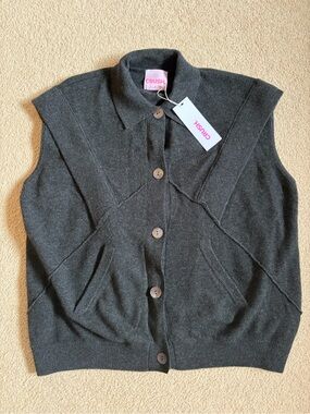 NWT Crush Collection (Colorush) Cashmere vest